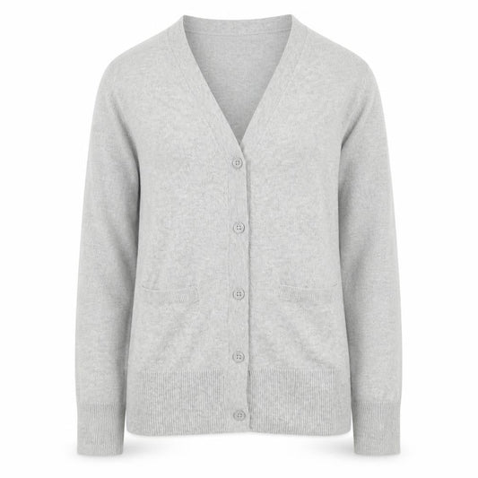 Gap Girls Grey V-Neck  Polyester Cardigan Jumper Size L  Button