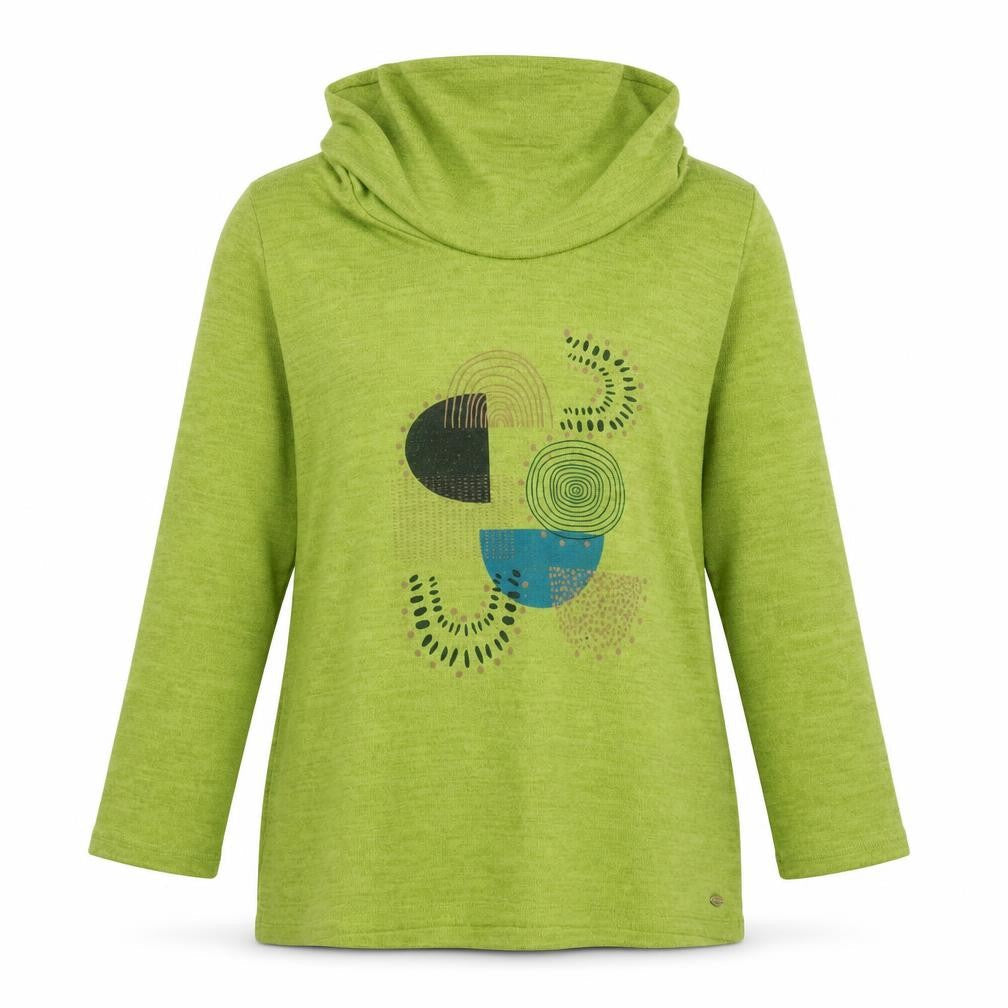 TIGI Womens Green Roll Neck  Polyester Pullover Jumper Size 10