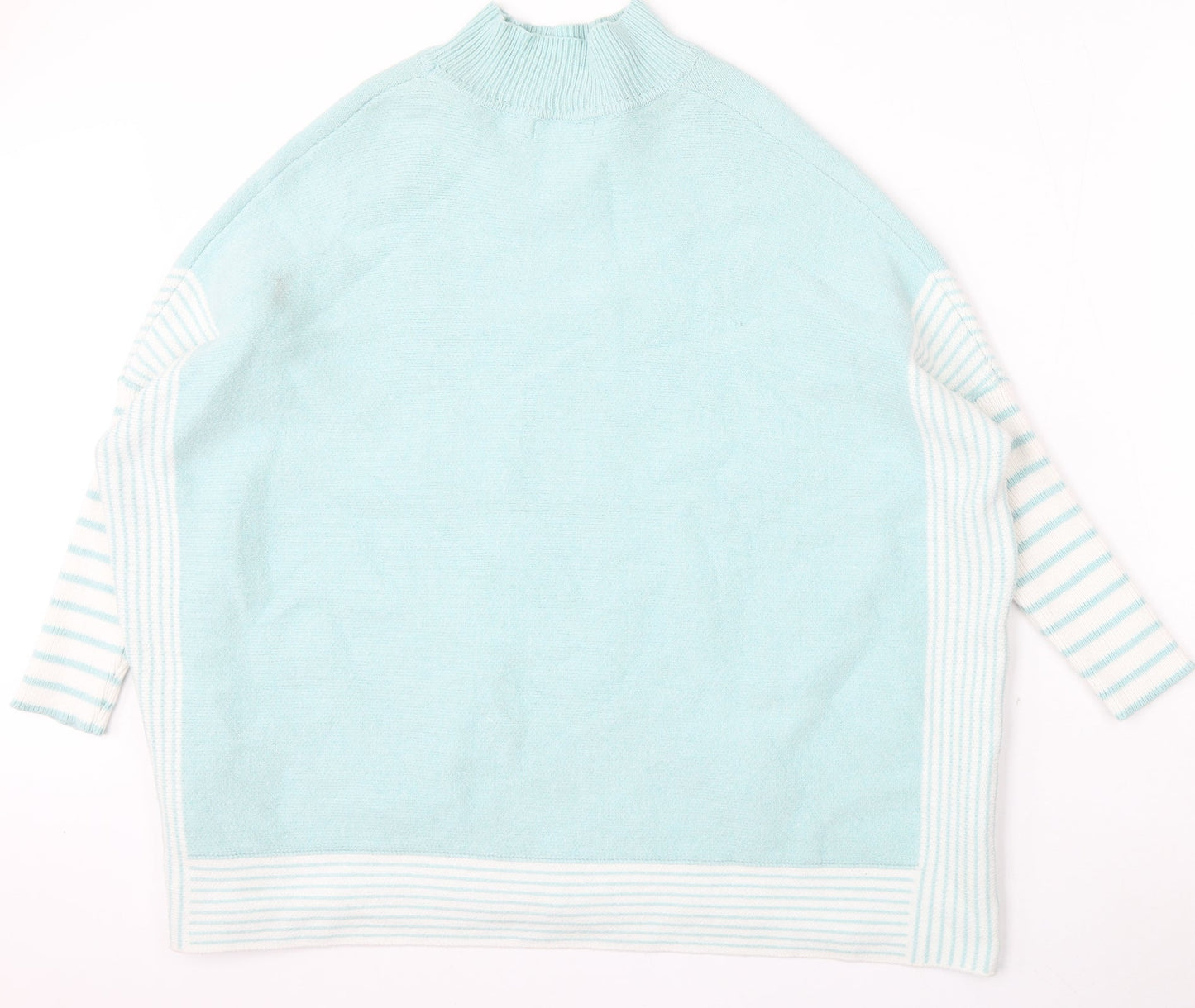 TU Womens Blue Round Neck  Polyester Pullover Jumper Size L