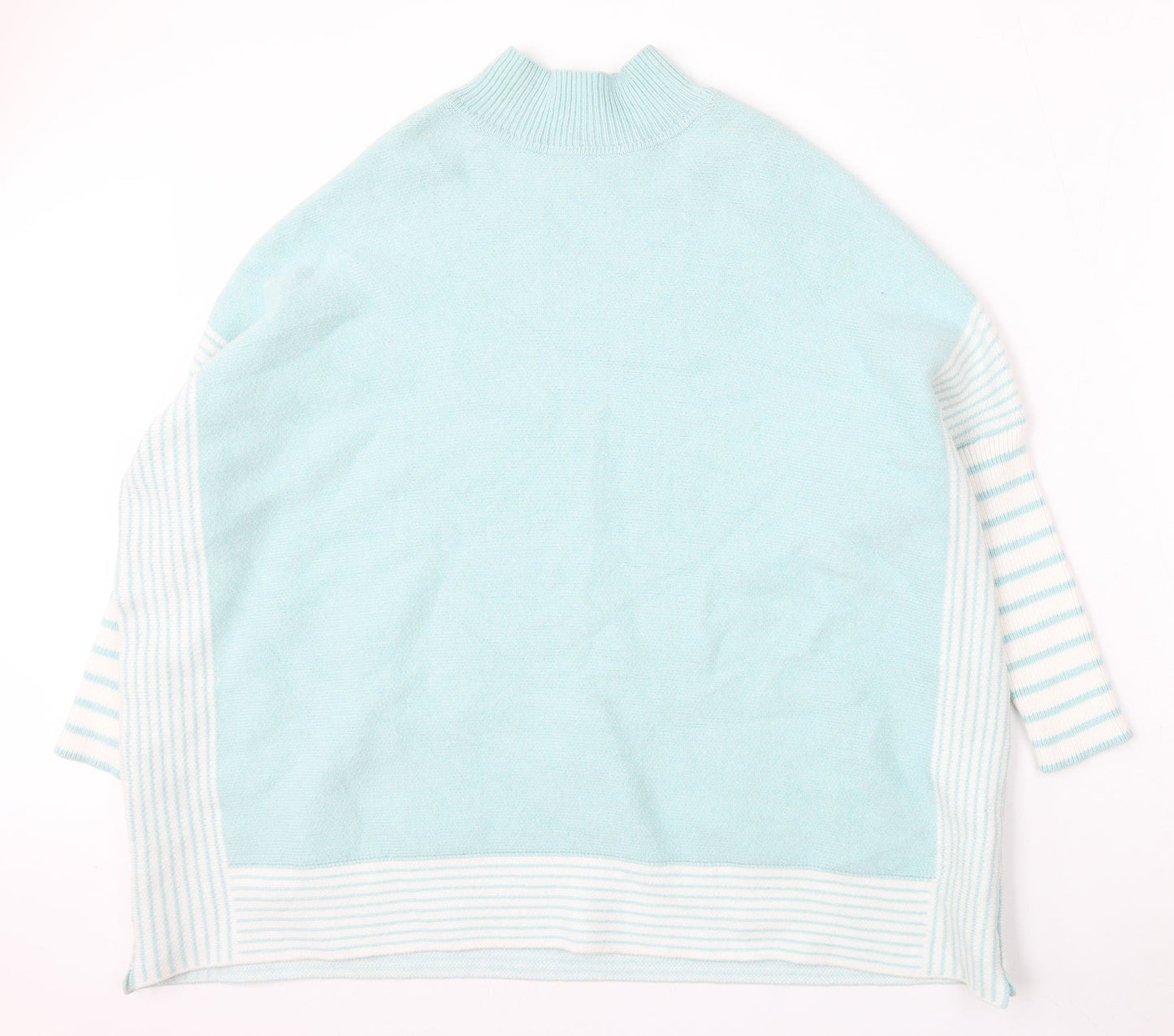 TU Womens Blue Round Neck  Polyester Pullover Jumper Size L