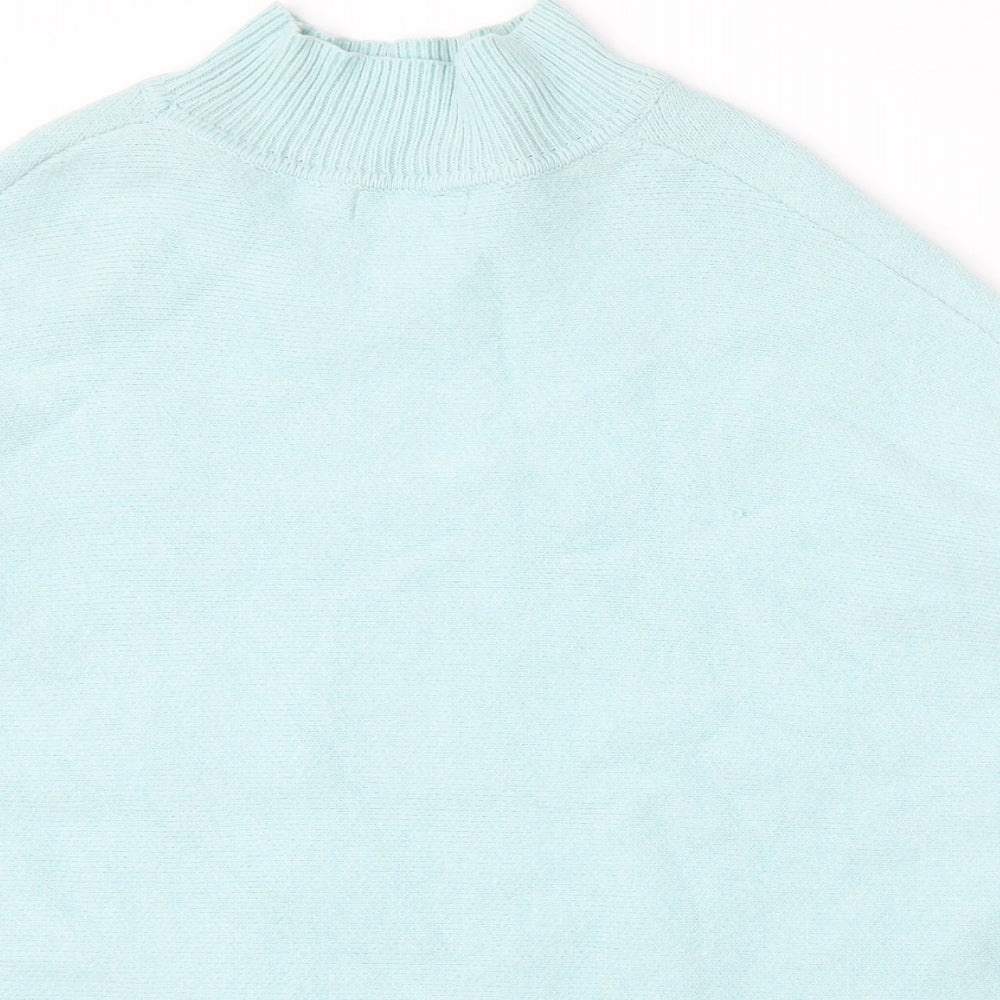 TU Womens Blue Round Neck  Polyester Pullover Jumper Size L