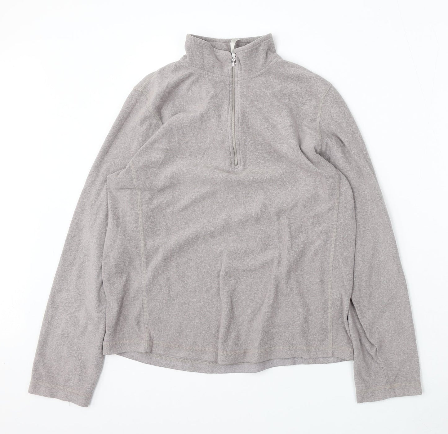 Millie fox Womens Grey  Polyester Pullover Sweatshirt Size 14  Zip