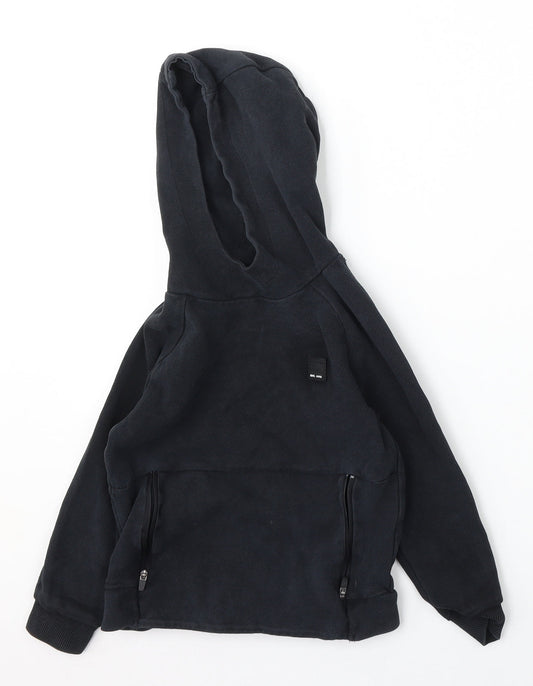George Boys Blue  Cotton Pullover Hoodie Size 6-7 Years