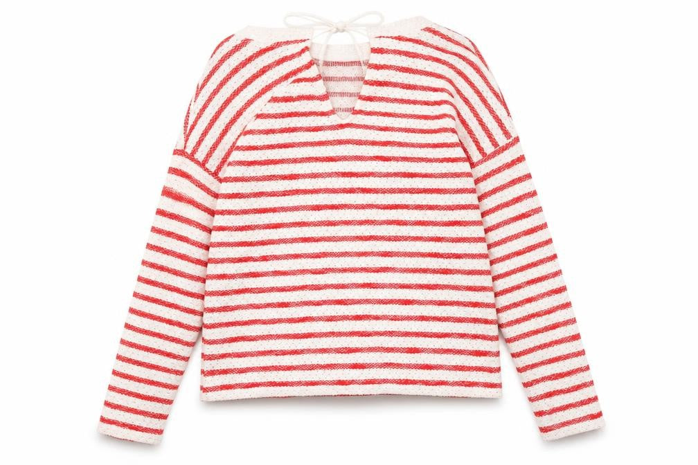 NEXT Womens Multicoloured Round Neck Striped Cotton Pullover Jumper Size 10