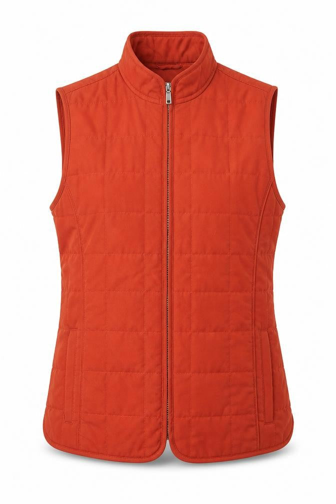 Marco Pecci Womens Orange   Gilet Jacket Size 6  Zip