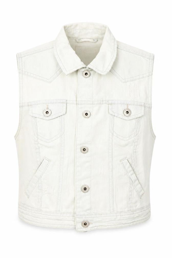 New Look Womens Blue   Gilet Jacket Size 12  Button