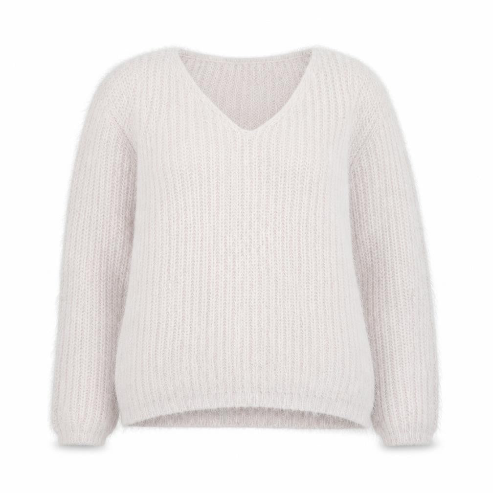 Amara Reya Womens Pink Round Neck  Acrylic Pullover Jumper Size 8