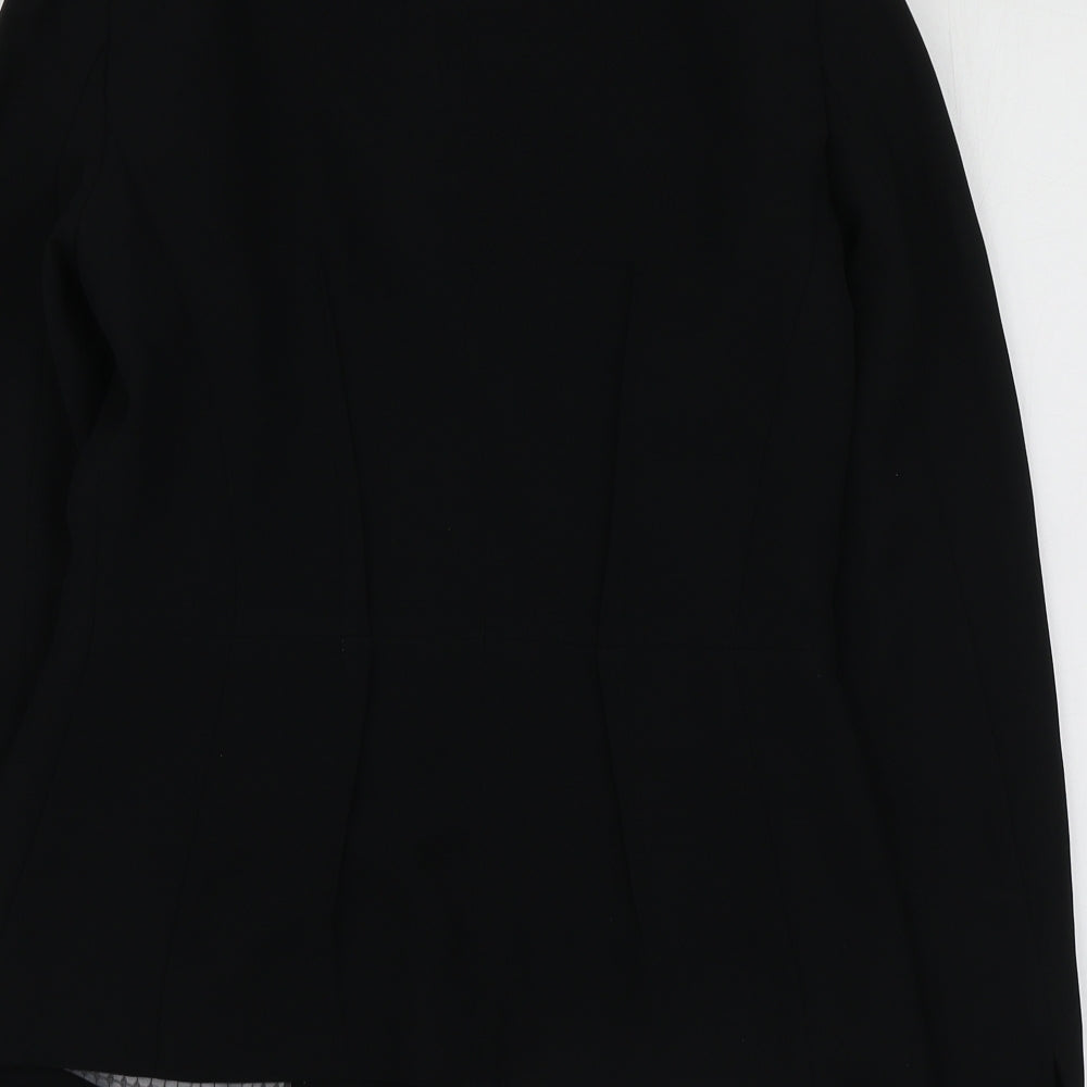 NEXT Womens Black  Polyester Jacket Suit Jacket Size 8
