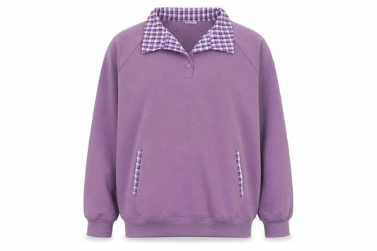 Damrat Womens Purple  Polyester Pullover Hoodie Size 14