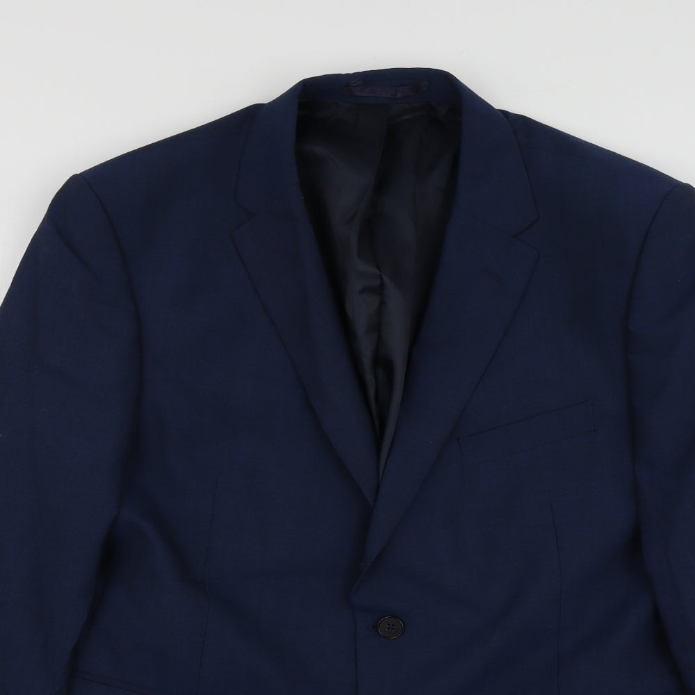 The collection Mens Blue  Wool Jacket Suit Jacket Size 44