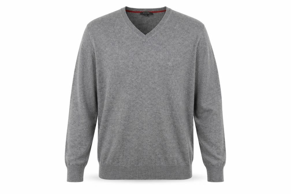 REDGREEN Mens Grey V-Neck  Acrylic Pullover Jumper Size XL