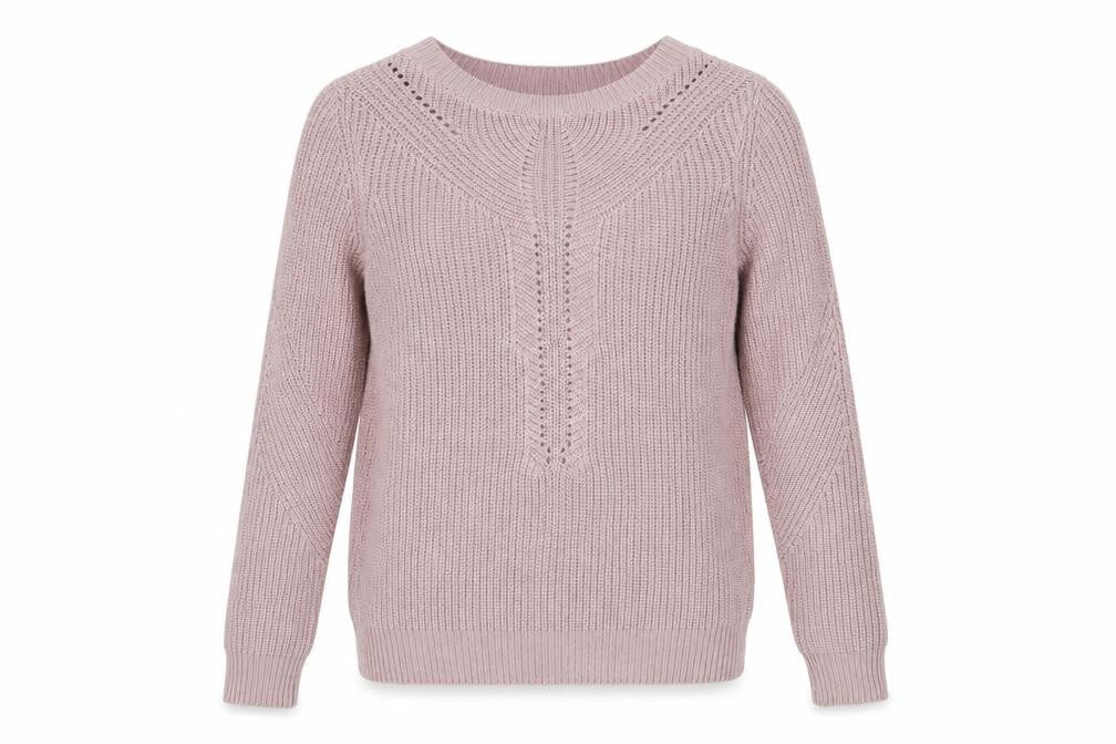 Atmosphere Womens Pink Round Neck  Cotton Pullover Jumper Size 6