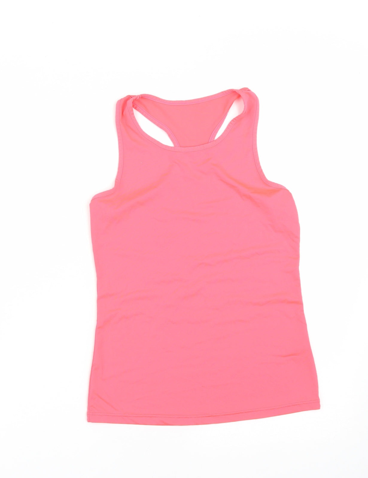 Dunnes Stores Girls Pink  Polyester Basic Tank Size 9-10 Years Round Neck