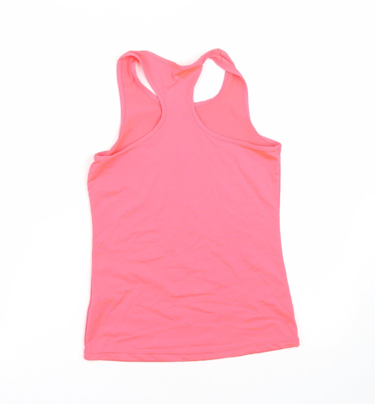 Dunnes Stores Girls Pink  Polyester Basic Tank Size 9-10 Years Round Neck