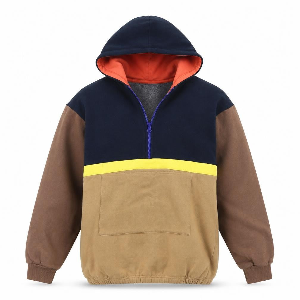 Leigh Tucker Mens Multicoloured  Cotton Pullover Hoodie Size XS