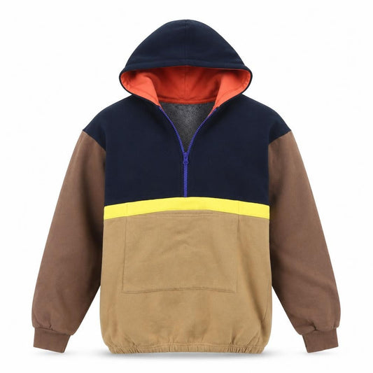 Leigh Tucker Mens Multicoloured  Cotton Pullover Hoodie Size XS