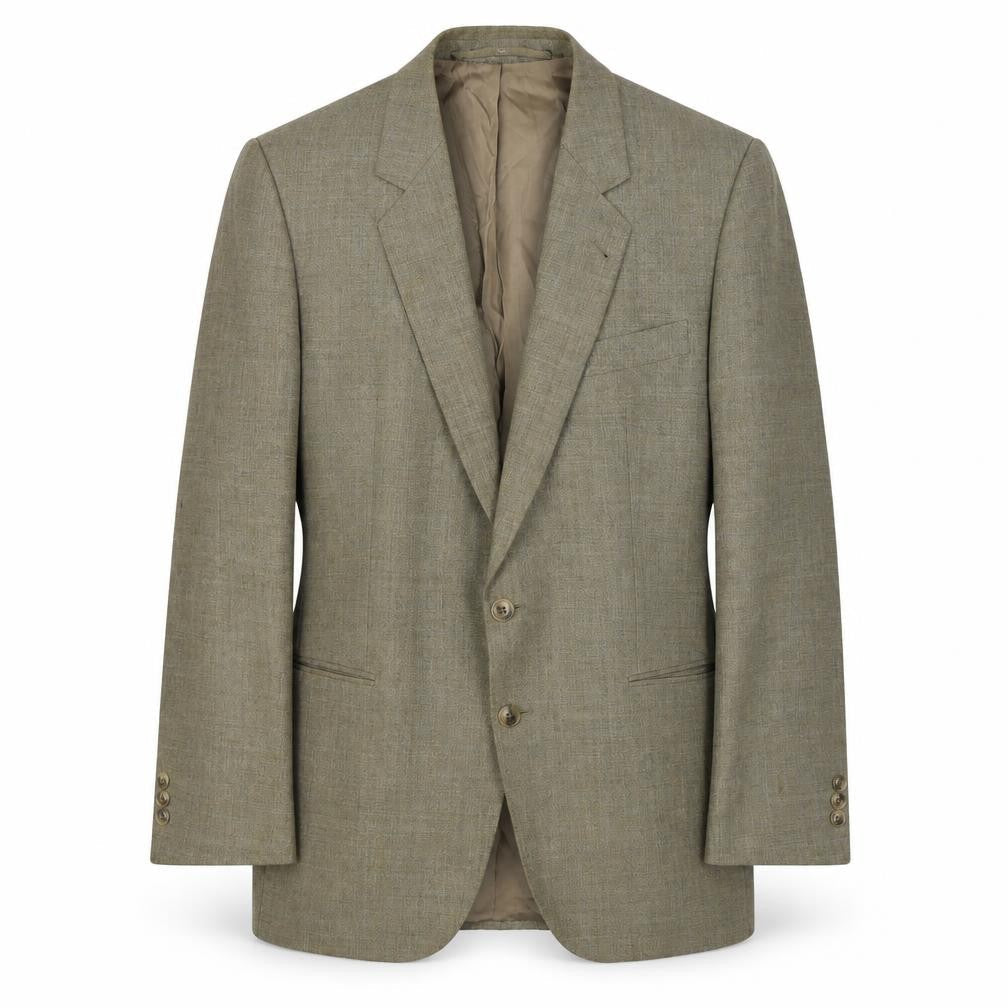 Fifty Mens Beige  Polyester Jacket Suit Jacket Size 36