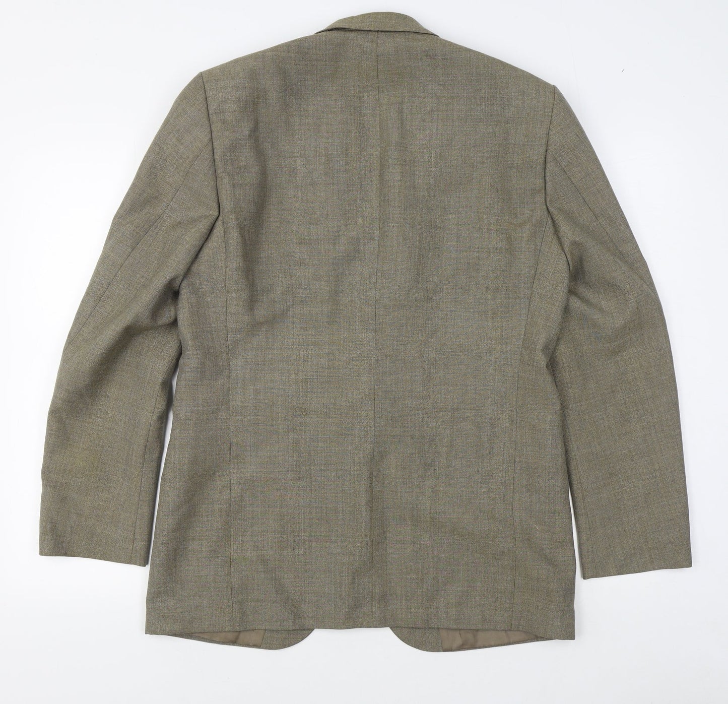 Fifty Mens Beige  Polyester Jacket Suit Jacket Size 36