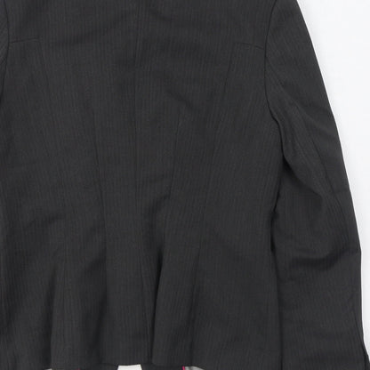 Preloved NEXT Womens Grey   Jacket Blazer Size 14  Button - Label
