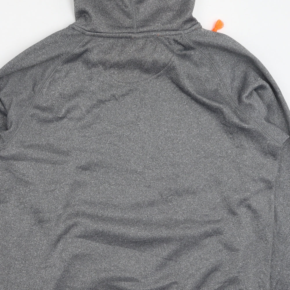 Pro-player Mens Grey  Polyester Pullover Hoodie Size S
