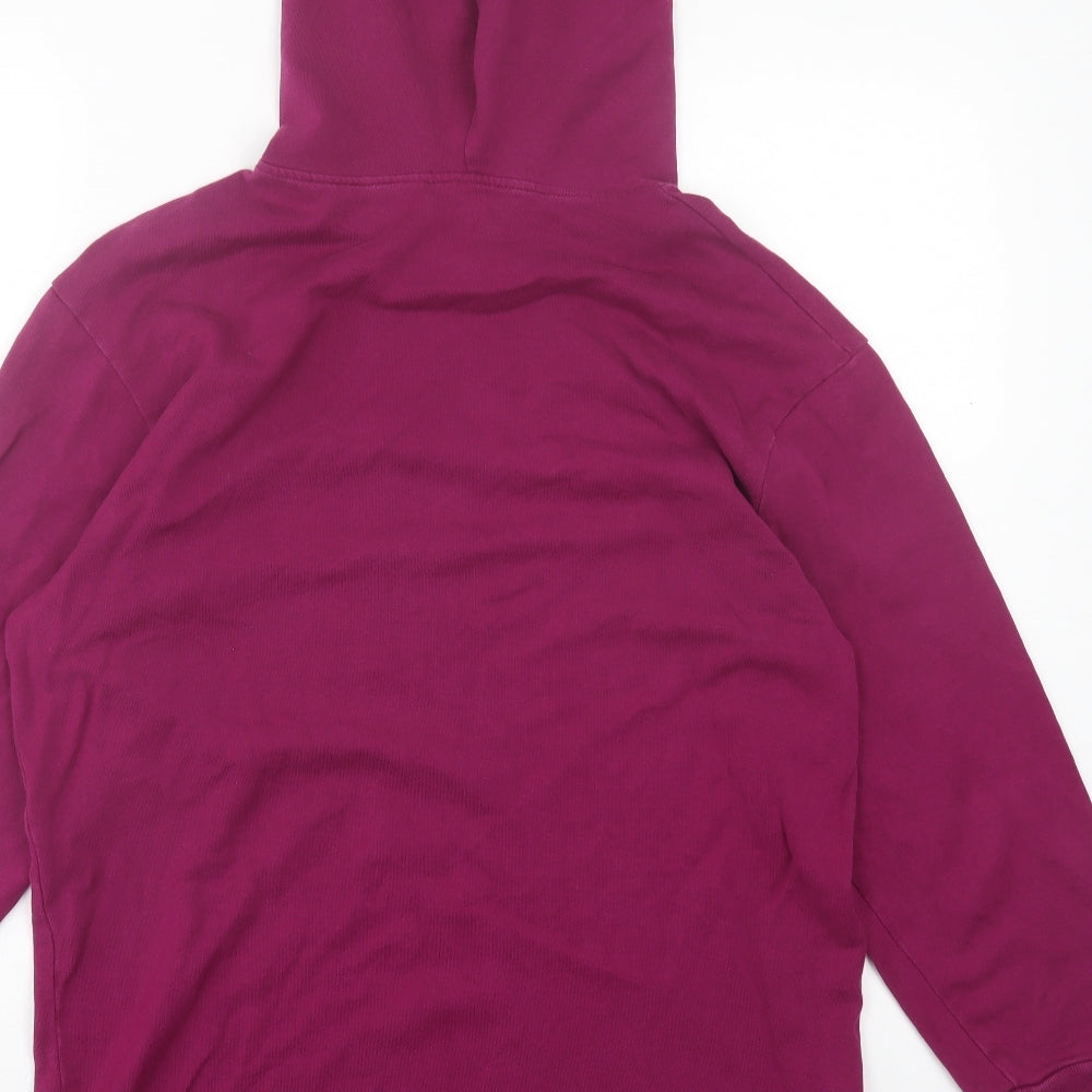 Zara Womens Purple  Cotton Pullover Hoodie Size S  Pullover