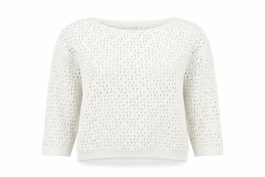 NEXT Womens White Boat Neck  Acrylic Pullover Jumper Size 12