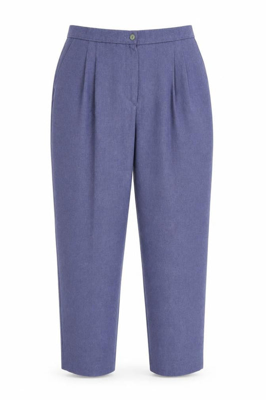 St Michael Womens Blue  Polyester Dress Pants Trousers Size 20 L28 in Regular Button