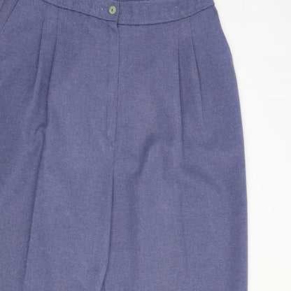 St Michael Womens Blue Polyester Dress Pants Trousers Size 20 L28 in Regular Button