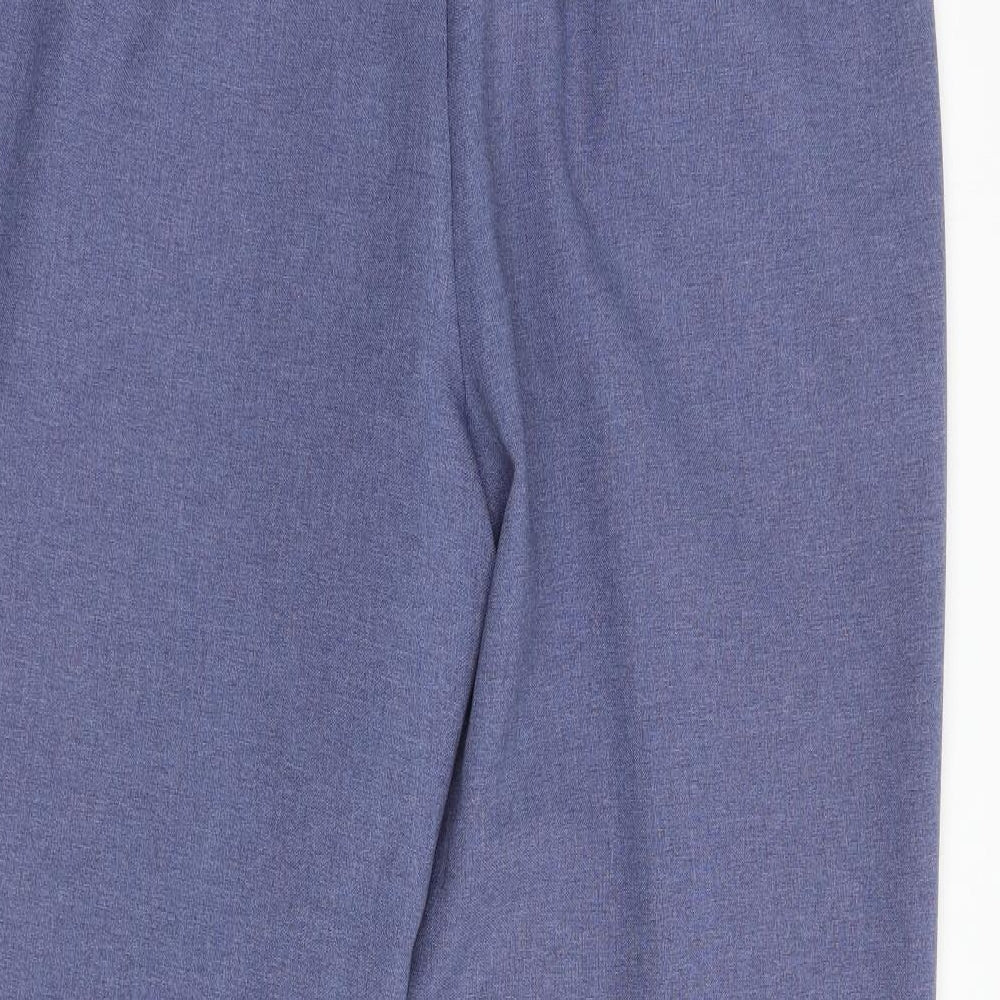 St Michael Womens Blue  Polyester Dress Pants Trousers Size 20 L28 in Regular Button