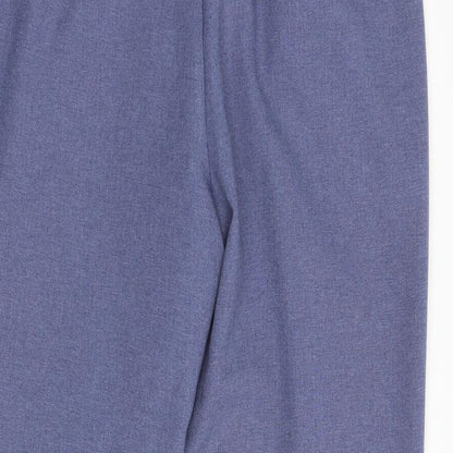 St Michael Womens Blue Polyester Dress Pants Trousers Size 20 L28 in Regular Button
