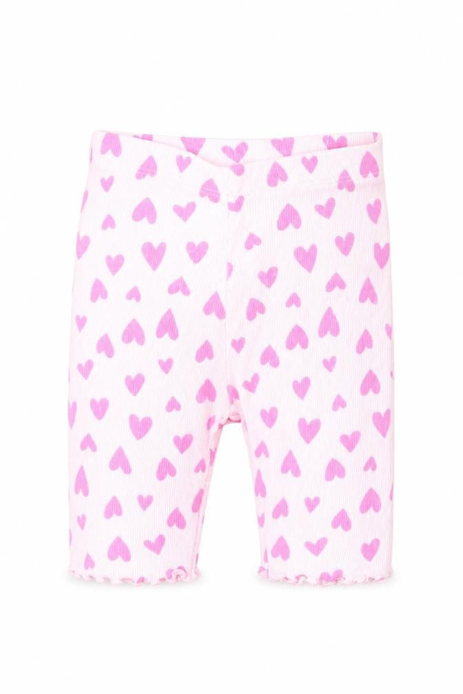 Dunnes Girls Pink  Cotton Sweatpants Leggings Size 6-9 Months   - Hearts
