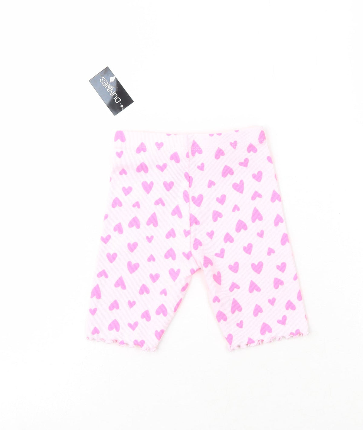 Dunnes Girls Pink  Cotton Sweatpants Leggings Size 6-9 Months   - Hearts
