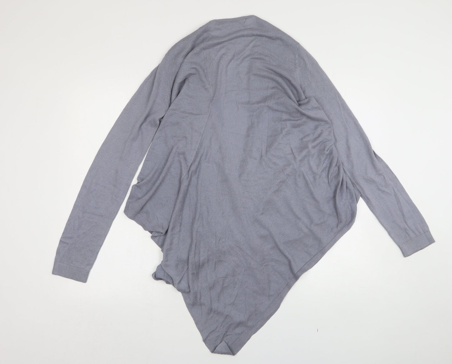 NEXT Womens Grey V-Neck  Viscose Cardigan Jumper Size 14