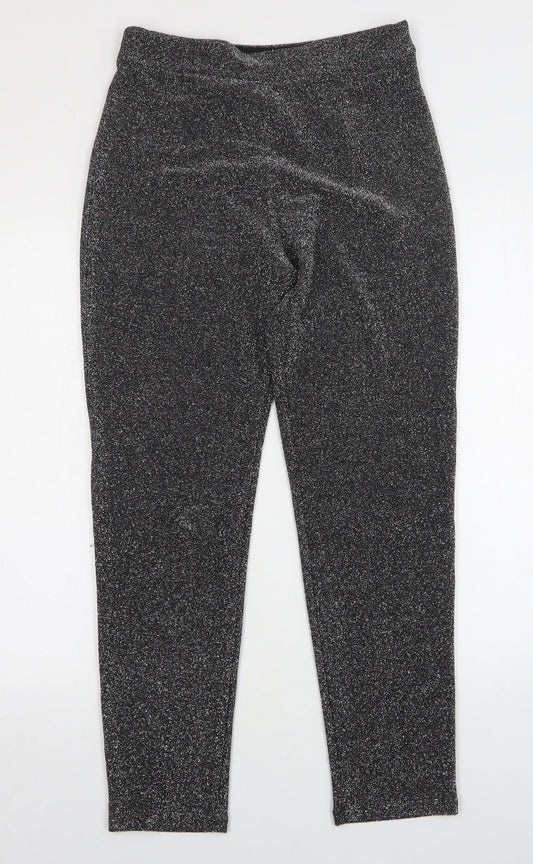 H&M Womens Grey  Polyester Trousers  Size S L29 in Regular