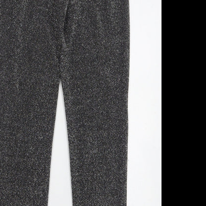 H&M Womens Grey  Polyester Trousers  Size S L29 in Regular