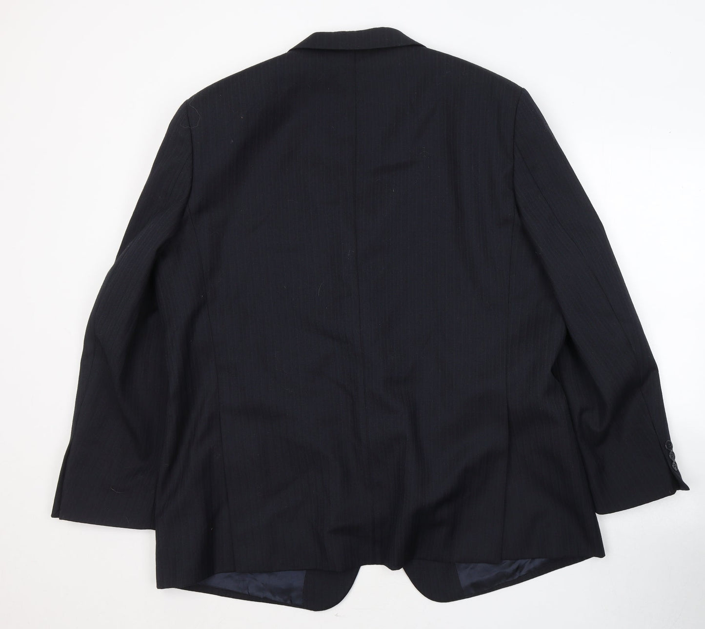 Wellington Mens Black  Polyester Jacket Suit Jacket Size 44