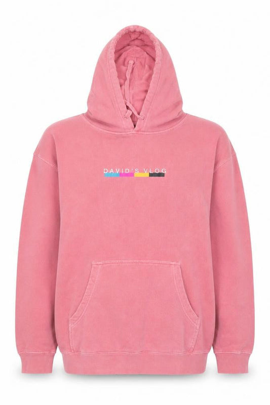 Independent Trading Company Womens Pink  Cotton Pullover Hoodie Size L  Pullover - David's Vlog