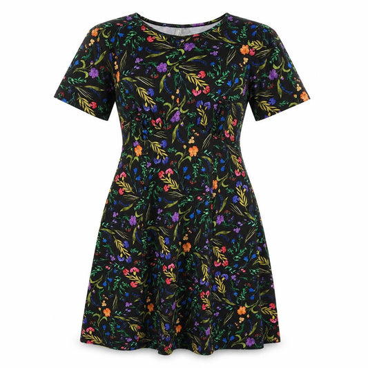ASOS Womens Multicoloured Floral Polyester Skater Dress  Size 8  Crew Neck Pullover