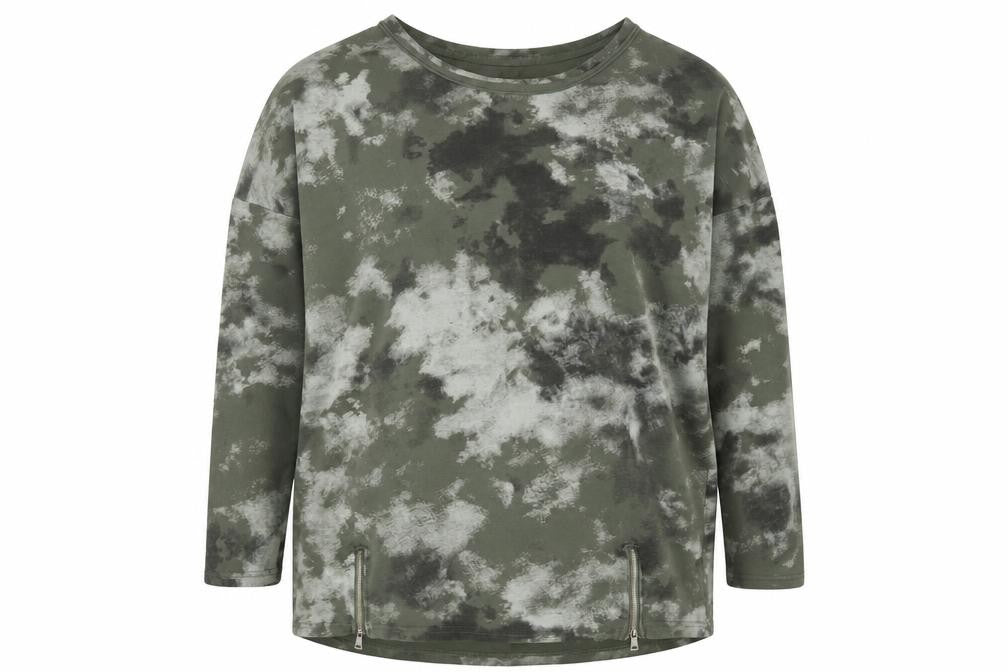 Gerard Womens Green Geometric 100% Cotton Pullover Sweatshirt Size M  Pullover