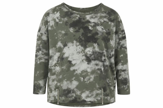 Gerard Womens Green Geometric 100% Cotton Pullover Sweatshirt Size M  Pullover