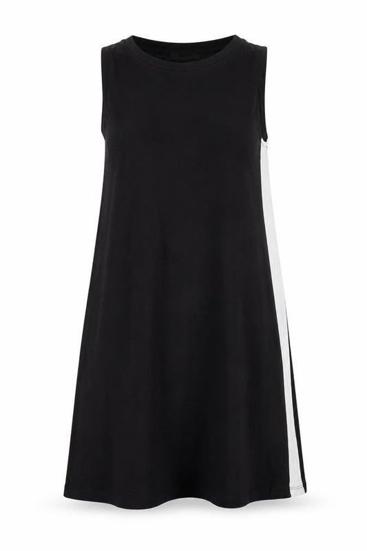 Pull&Bear Womens Black  Viscose Tank Dress  Size S  Crew Neck Pullover