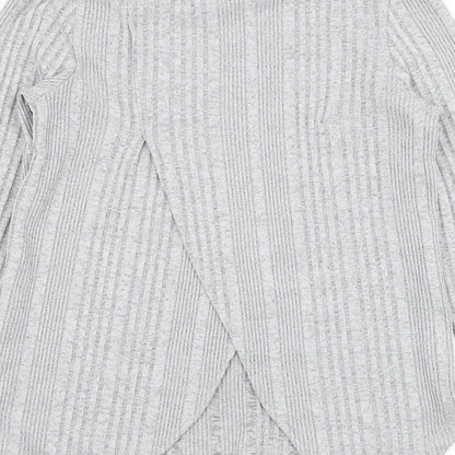 Next Womens Grey Round Neck  Polyester Pullover Jumper Size S