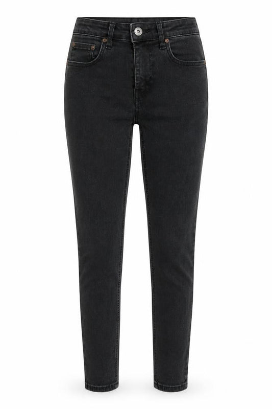 Zara Womens Grey  Cotton Mom Jeans Size 6 L26 in Regular