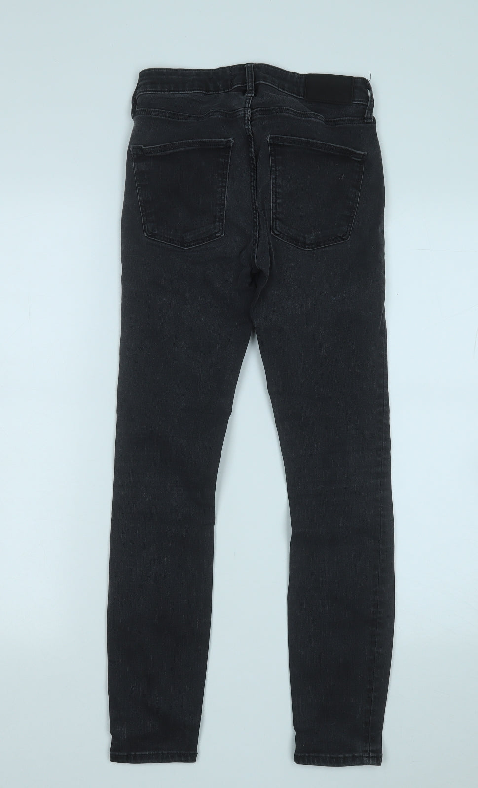 Zara Womens Grey  Cotton Mom Jeans Size 6 L26 in Regular
