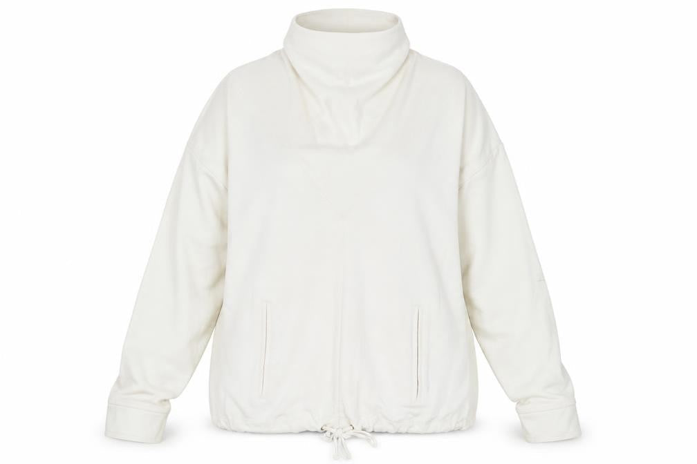 Gallery Womens White  Viscose Pullover Sweatshirt Size XL