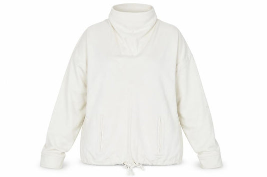 Gallery Womens White  Viscose Pullover Sweatshirt Size XL