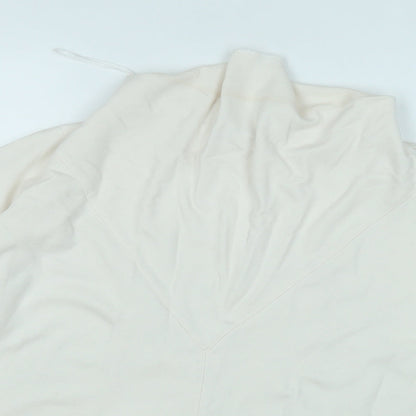 Gallery Womens White  Viscose Pullover Sweatshirt Size XL