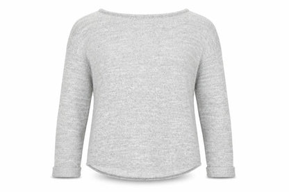 Topshop Womens Grey Round Neck  Polyester Pullover Jumper Size 8