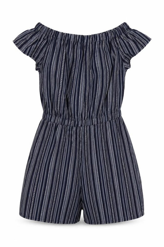 Atmosphere Womens Blue Striped Polyester Shorts One-Piece Size 8