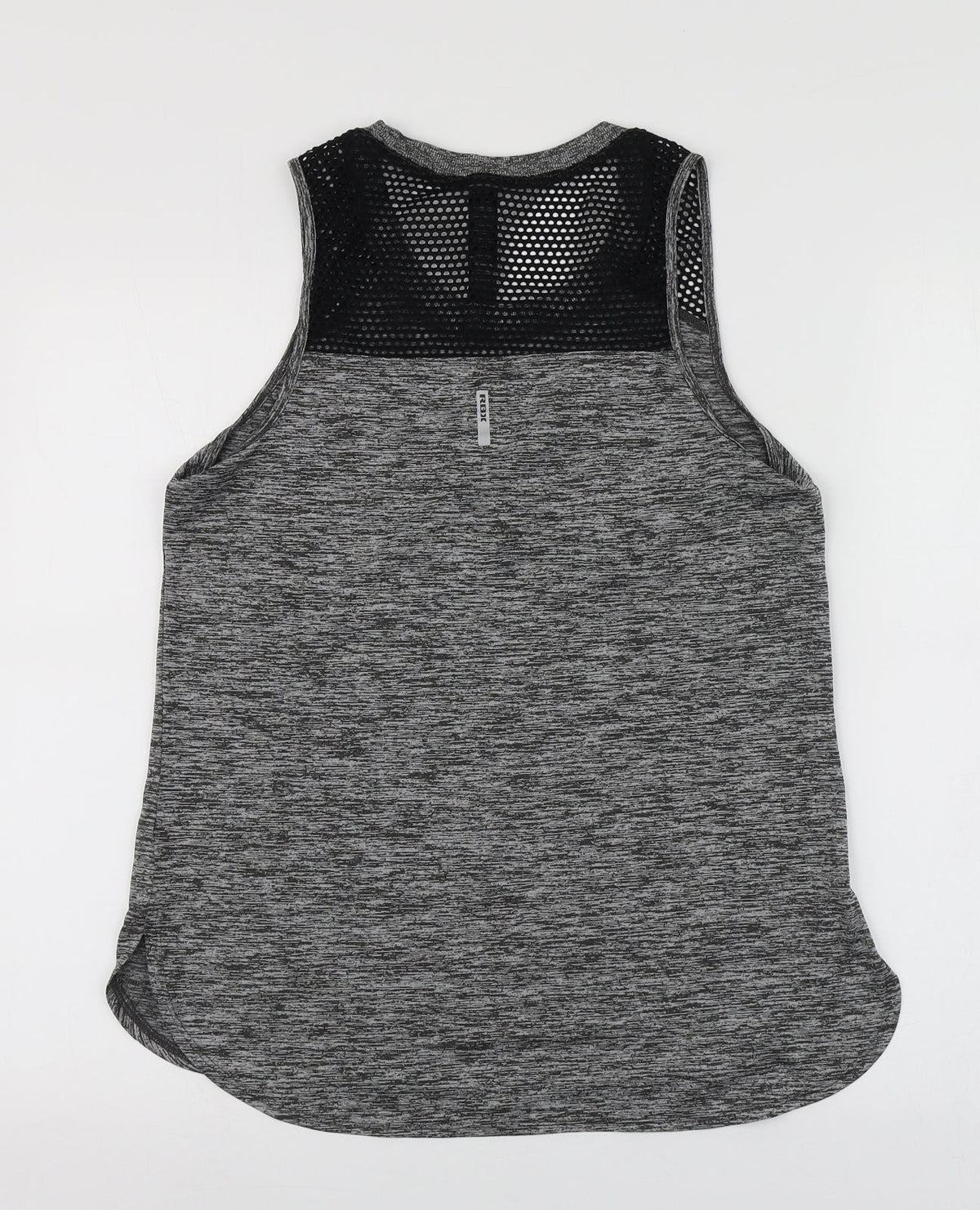 RBX Womens Grey  Polyester Basic T-Shirt Size M Round Neck